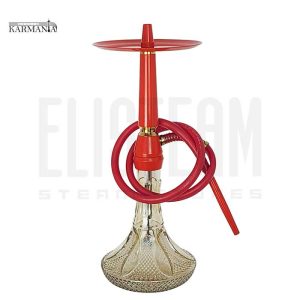 قلیان کارمانیا سیسمونی قرمز (تنگ طرح دار)
