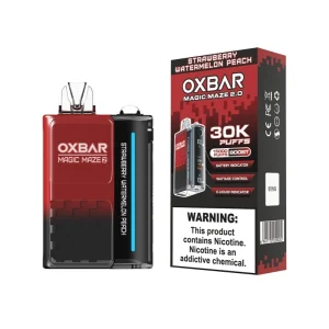 پاد یکبار مصرف اوکسبار 30 هزار پاف توت فرنگی هندوانه هلو  | Oxbar 30k