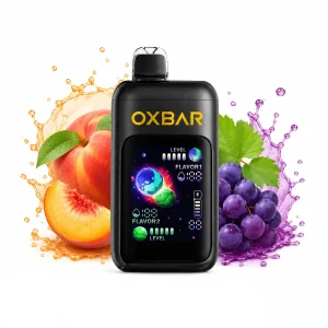 پاد یکبار مصرف اوکسبار 50 هزار پاف هلو انگور  | Oxbar 50k