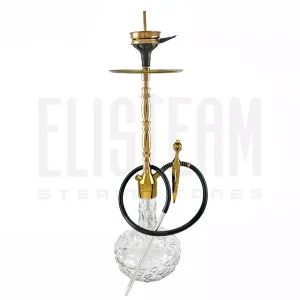 قلیان طرح کرنو لندن XL طلایی (تنگ ساده)