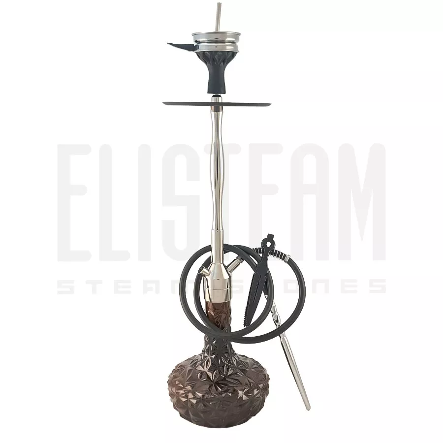 قلیان طرح کرنو نیویورک XL نقره ای (تنگ مشکی)